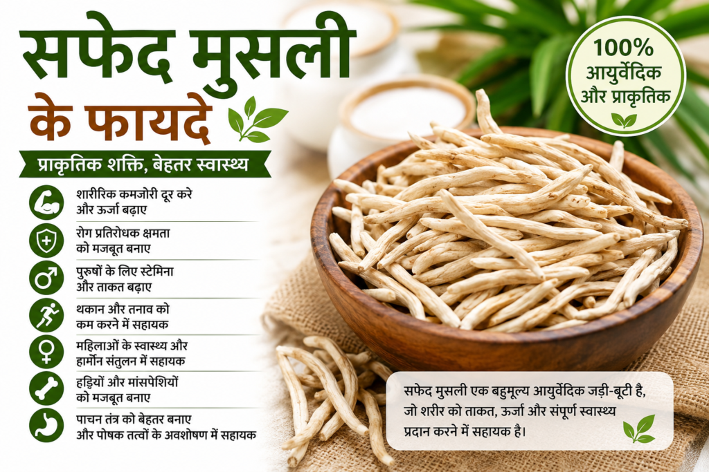 सफेद मुसली के फायदे